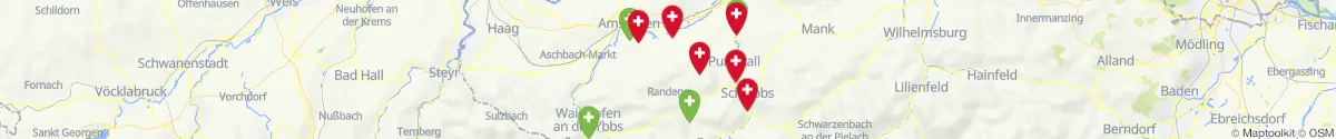 Kartenansicht für Apotheken-Notdienste in der Nähe von Wang (Scheibbs, Niederösterreich)